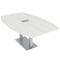 Skutchi Designs 45 in W, 71.5 in L, 29 in H, White HAR-BOT-46X72-DOU-ELEC-WHITECYPRESS - alternate 1